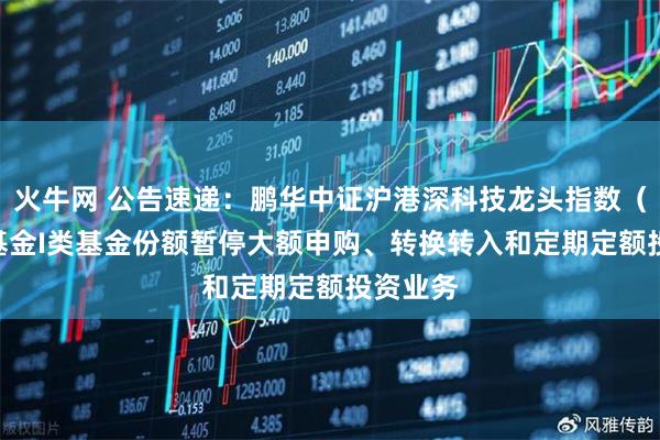火牛网 公告速递：鹏华中证沪港深科技龙头指数（LOF）基金I类基金份额暂停大额申购、转换转入和定期定额投资业务