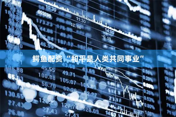 鳄鱼配资 “和平是人类共同事业”