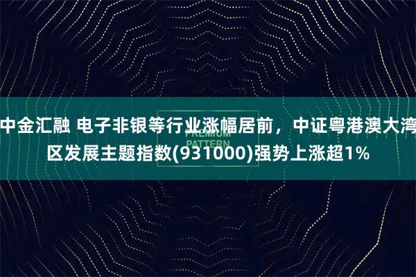 中金汇融 电子非银等行业涨幅居前，中证粤港澳大湾区发展主题指数(931000)强势上涨超1%